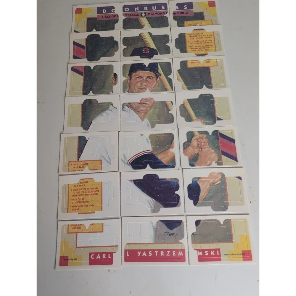 Leaf Inc. Diamond King Puzzle Cards (UNPUNCHED) Carl Yastrzemski - Complete Set